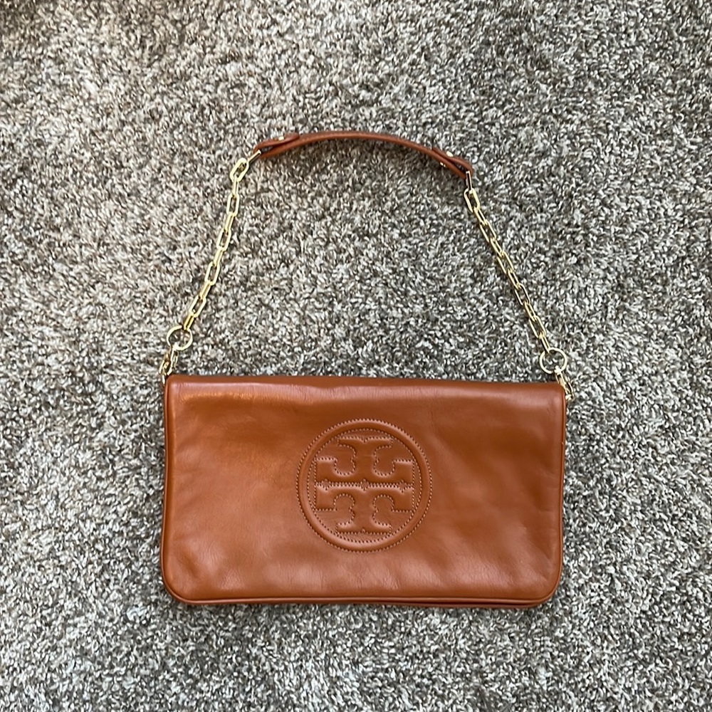 Tory Burch Chestnut Flat Clutch